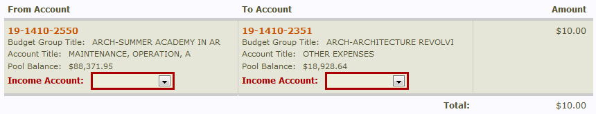 Income Account