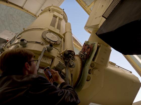 The Harlan J. Smith Telescope at the McDonald Observatory in West Texas.