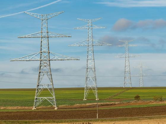 High-voltage power lines