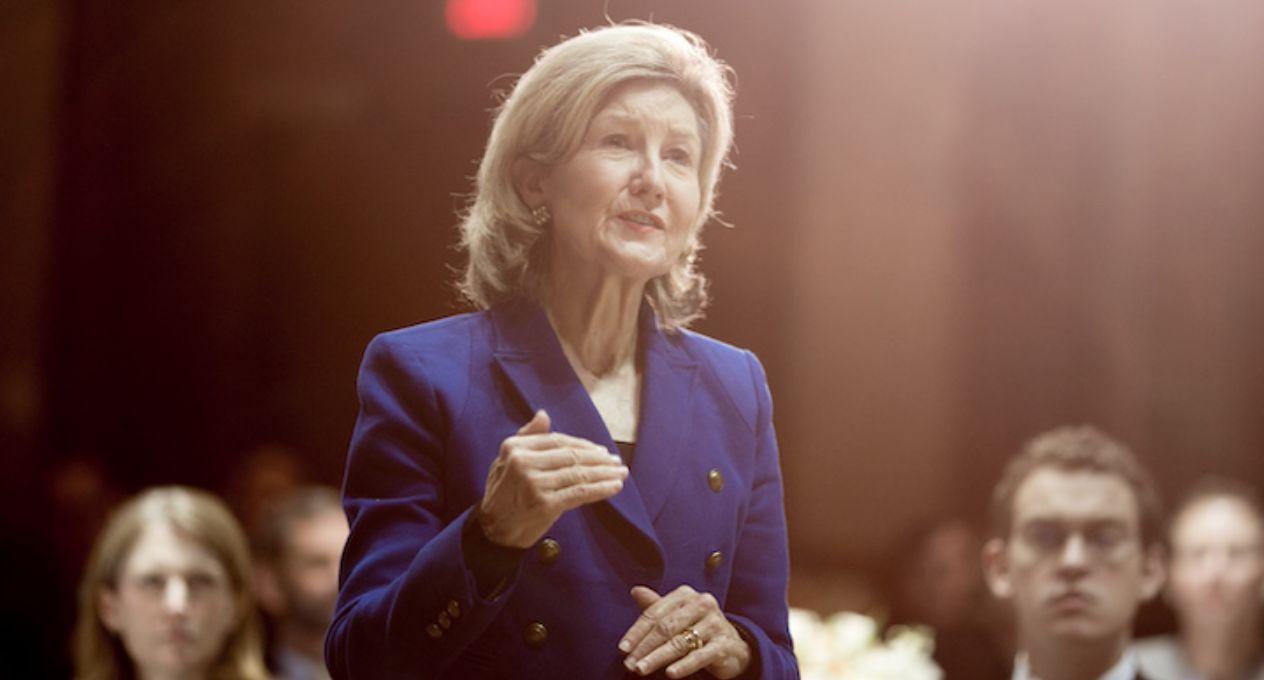 Kay Bailey Hutchinson speaking to an audience