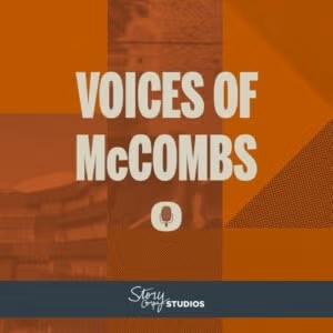Voices of McCombs podcast logo