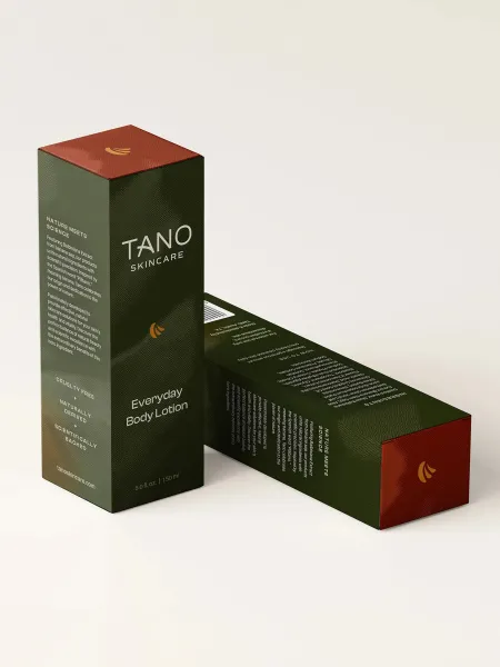Two boxes of Tano skincare products