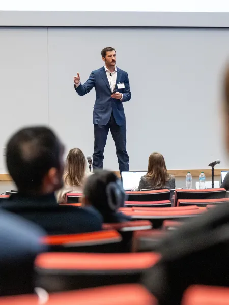 Man giving presentation