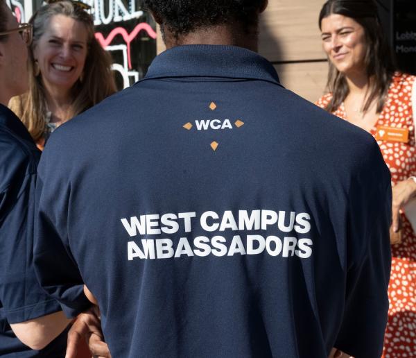 West Campus Ambassadors visiting with students