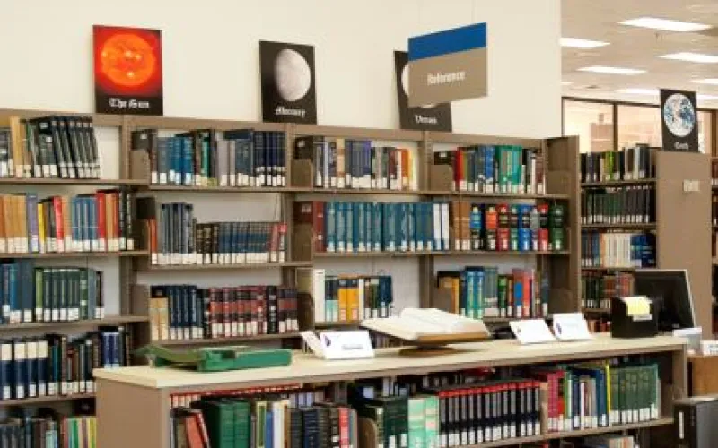 Kuehne Physics Mathematics Astronomy Library interior