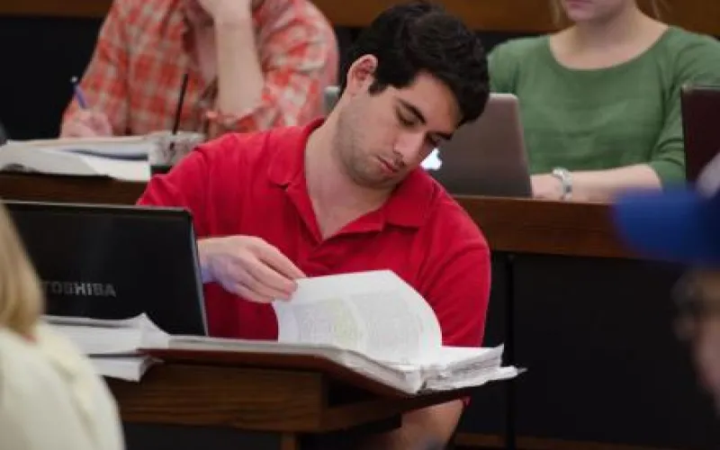 Students studying law