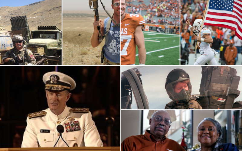 MG Jeannie Leavitt, ADM William H. McRaven, Nate Boyer, and Leon Holland