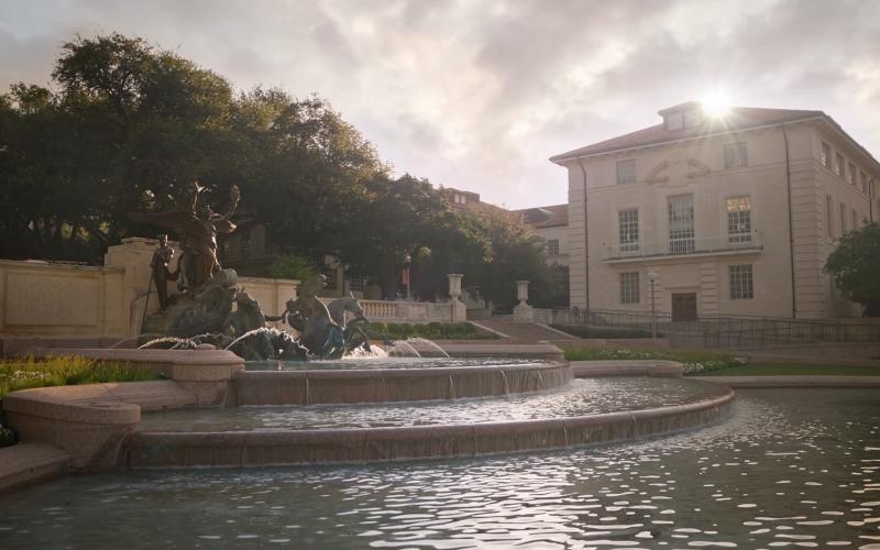 Littlefield Fountain on UT campus