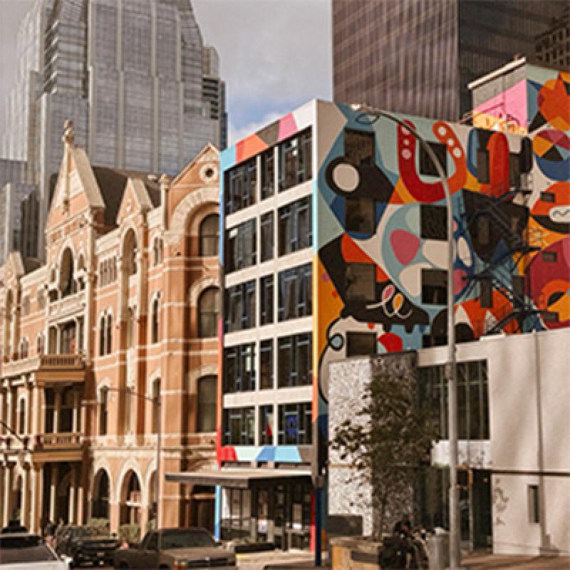 Street image of Downtown Austin near The Driskill hotel