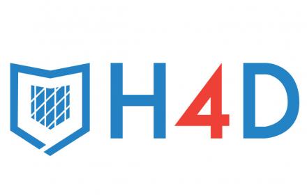 H4D logo and the words "H4D"